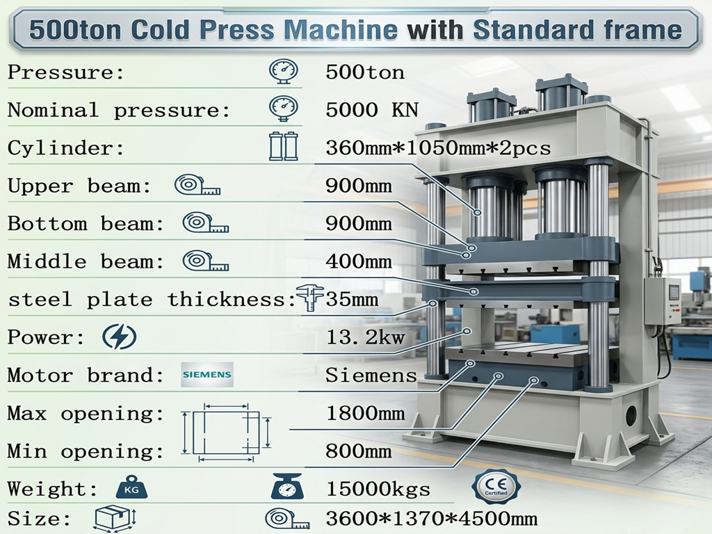 500T cold press machine 500T Sperrholz-Kaltpresse