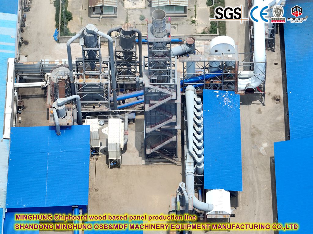 MINGHUNG Particleboard wood based panel machine production line MINGHUNG Partikettsboard -Holzmaschinenproduktionslinie für Partikettsboden basierende Panelmaschinenmaschine