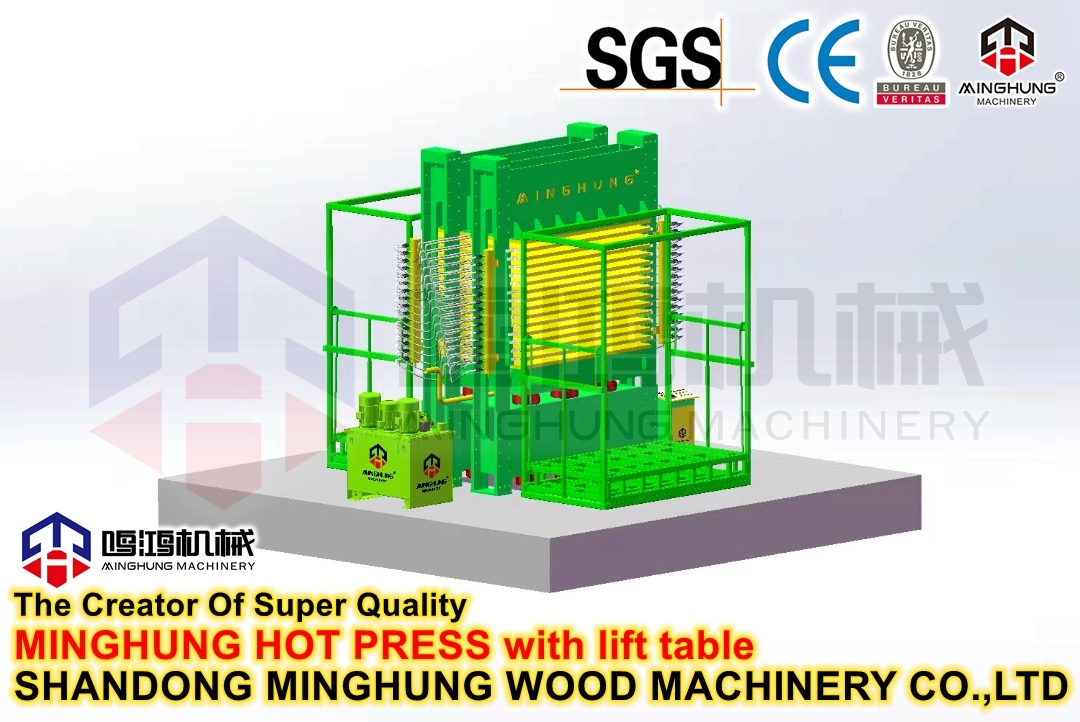 Holzbearbeitungs-Heißpresslaminiermaschine für Melaminsperrholz