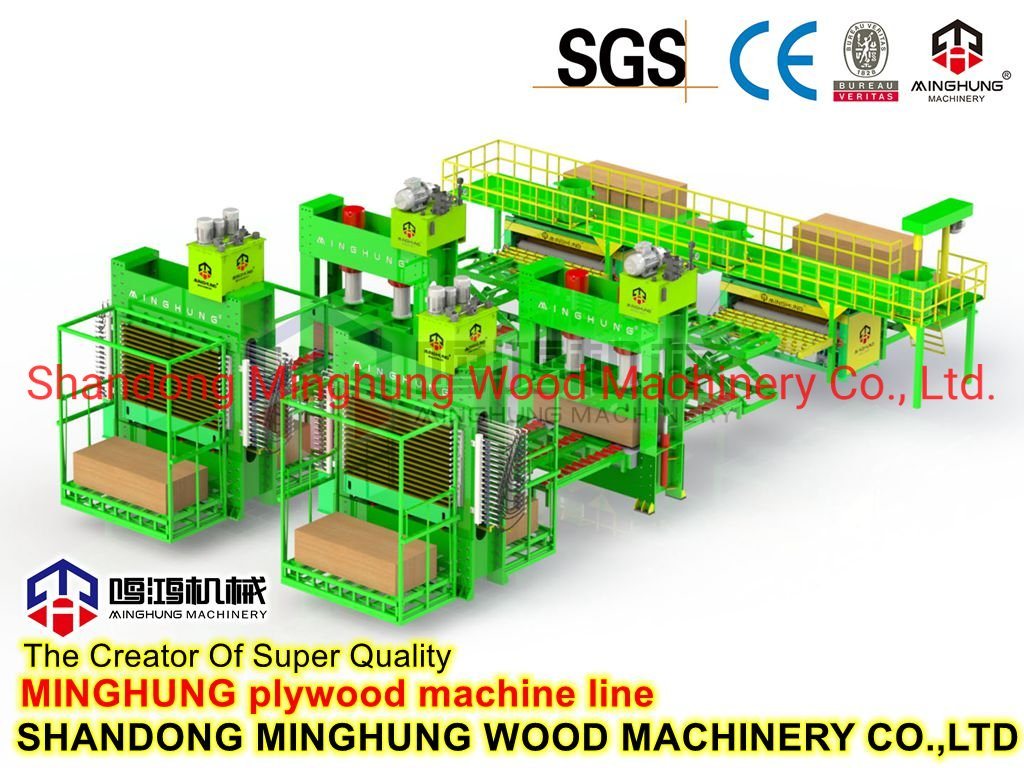 Holzfurnier-Pressmaschine Heißpressmaschine für die Holzbearbeitungs-Sperrholzmaschine