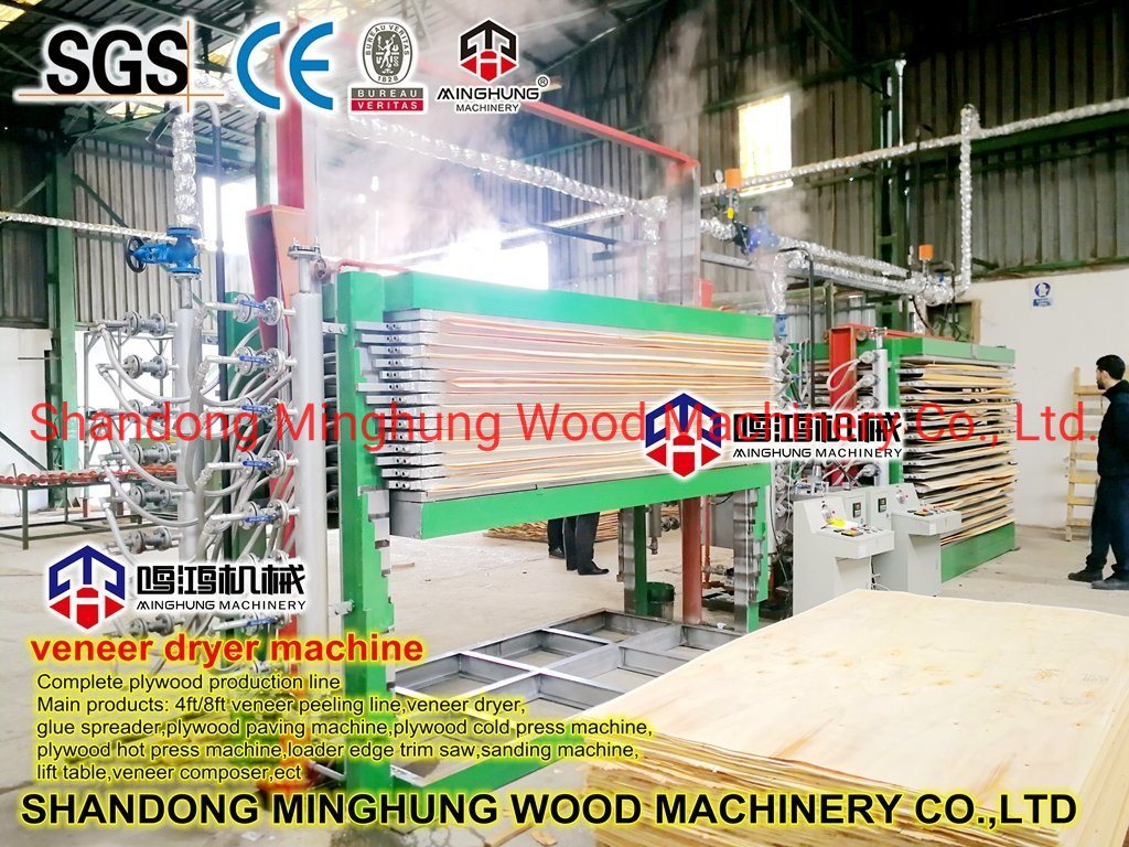 Furnierpresse Trocknermaschine für Sperrholzproduktionsmaschine
