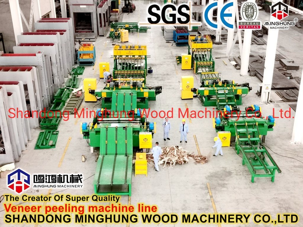 Drechselbank Schäldrehmaschine für furniertes Sperrholz für die Sperrholzherstellung