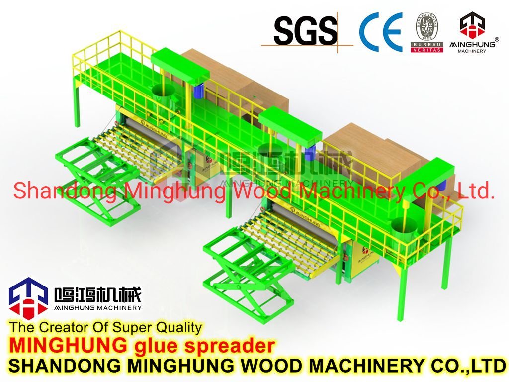 China-Sperrholz-Furnier-Walzen-Leimauftragsmaschine