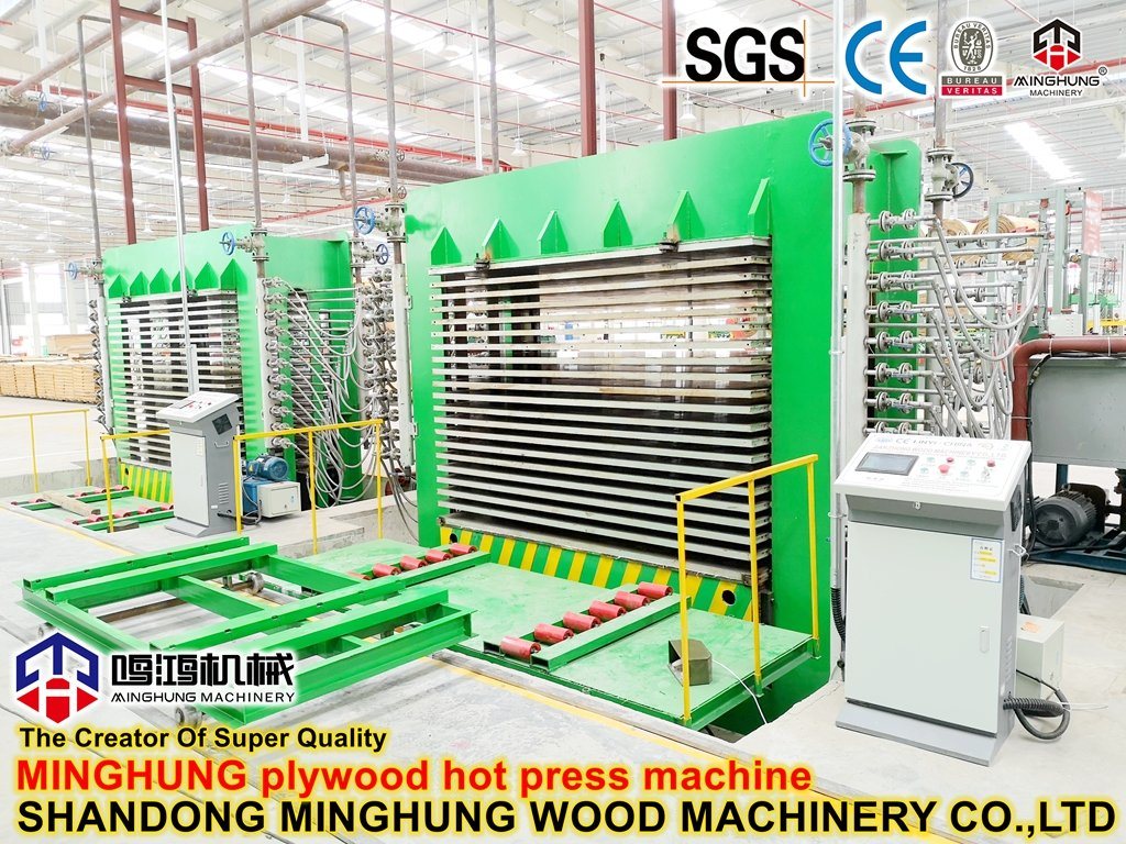 Sperrholz-Furnier-Heißpressmaschine für ausgefallenes Bausperrholz