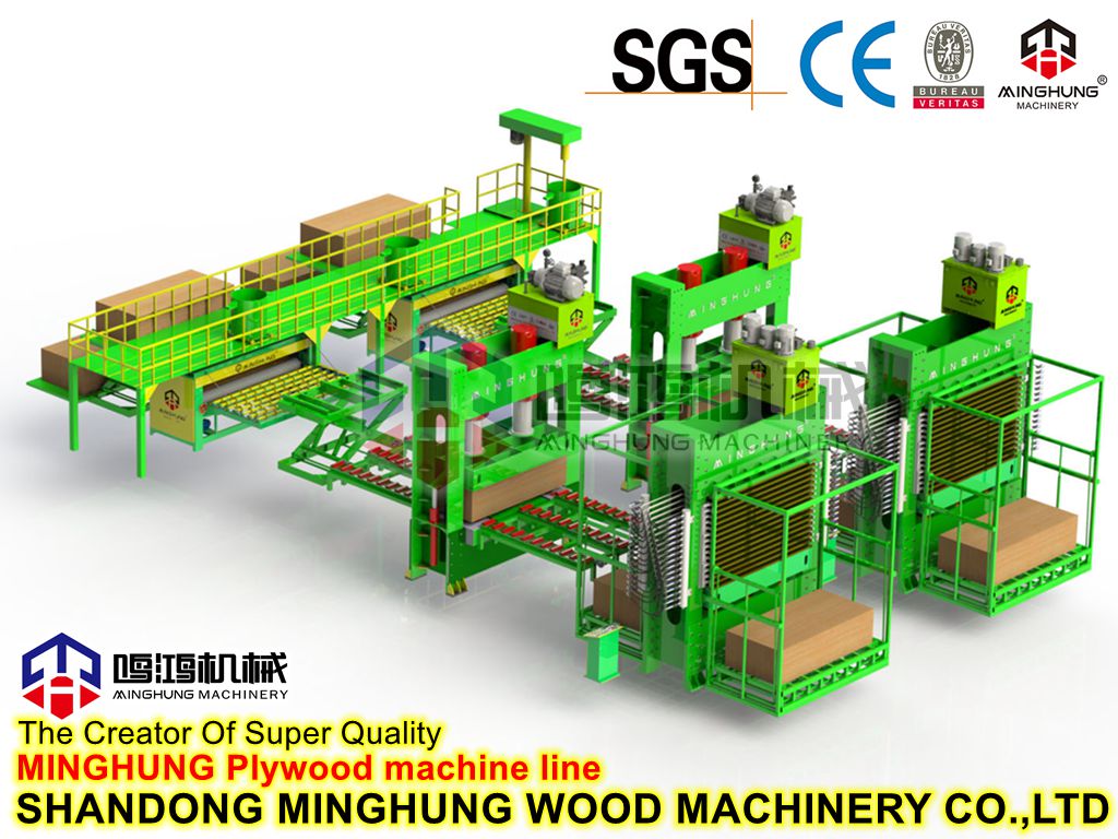 Holzbearbeitungsmaschine Heißpressmaschine für folienbeschichtetes Sperrholz