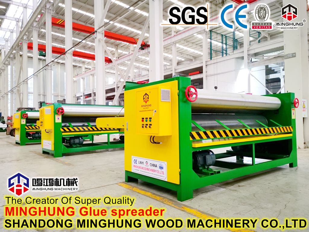 Maschine zur Herstellung von Furnierleimverteiler und Sperrholz