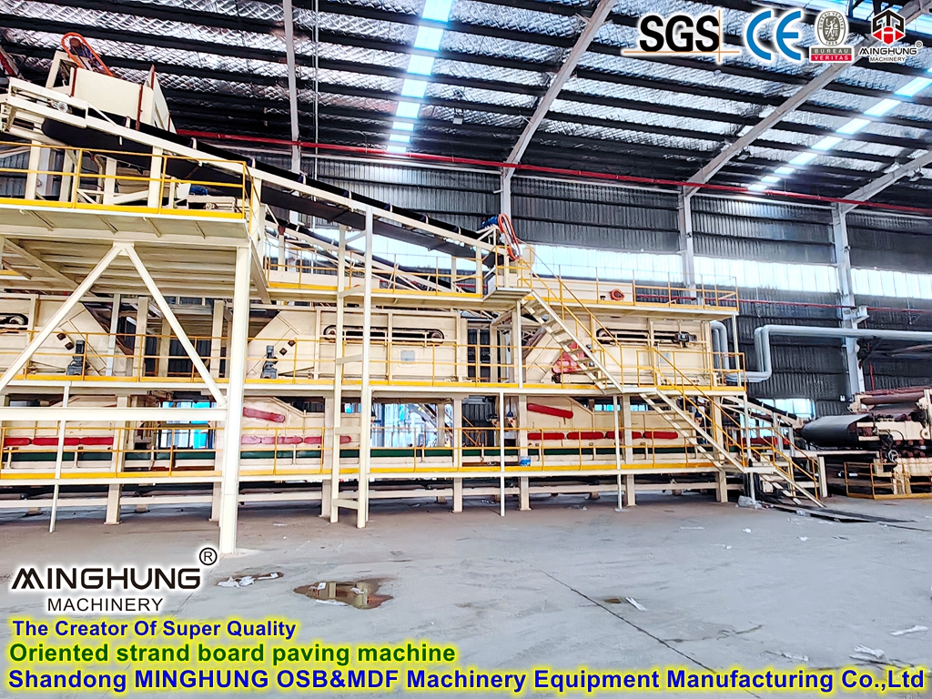 Produktionslinie für Maschinen zur Herstellung von OSB-Platten mit 300 cbm/Tag