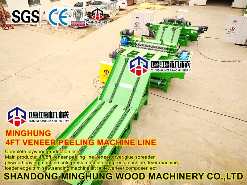 Rotationsfurniermaschine für die Sperrholzproduktion