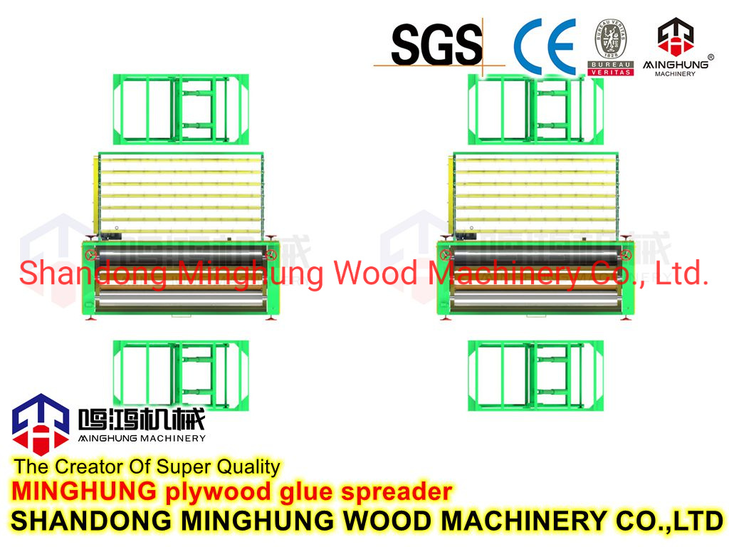 Leimauftragsmaschine für die Herstellung von Sperrholzfurnieren
