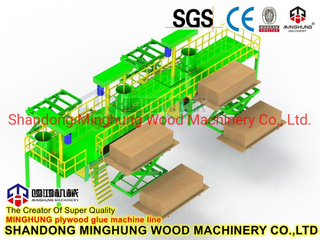 Sperrholz-Furnier-Leimverteiler zum Verteilen von Beschichtungs-Klebeplatten