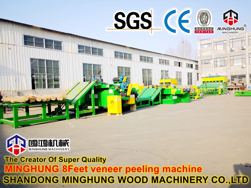 MINGHUNG 8FUSS FURNIERSCHÄLMASCHINENLINIE