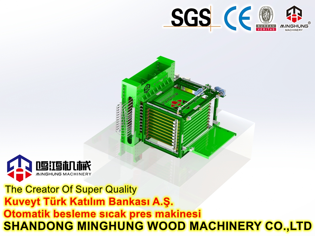 Automatische Zuführung für Heißpressmaschine für folienbeschichtetes Sperrholz