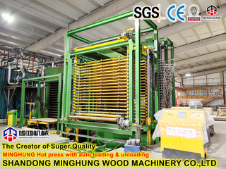 Automatische Heißpressmaschine für Sperrholz für die Holzbearbeitung