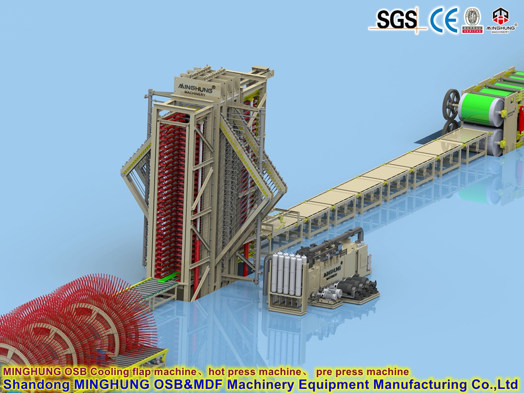 MINGHUNG OSB-Kühlrahmen-Heißpressmaschine, Vorpressmaschine