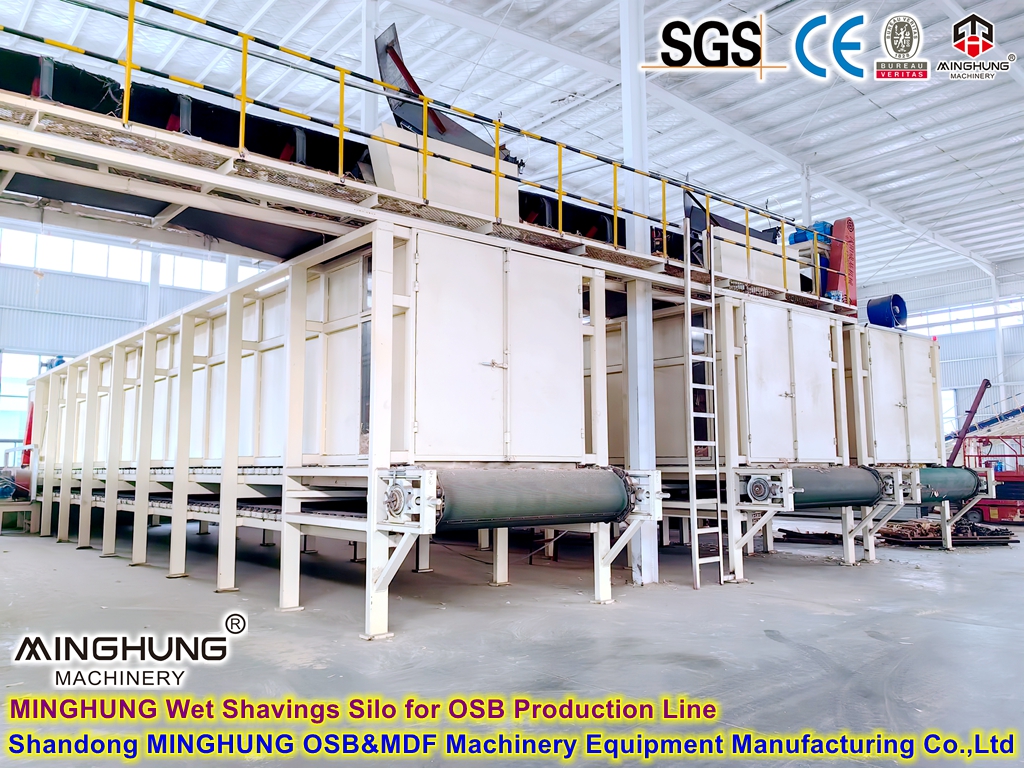 Produktionslinie für OSB-Platten (Oriented Strand Board) in China mit einer jährlichen Produktion von 100.000 cbm
