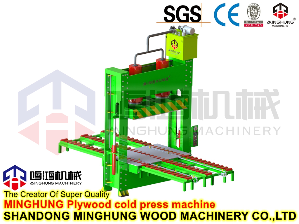 Pressmaschine zum Vorpressen von Sperrholzfurnieren