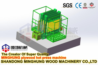 Holzbearbeitungs-Heißpresslaminiermaschine für Melaminsperrholz