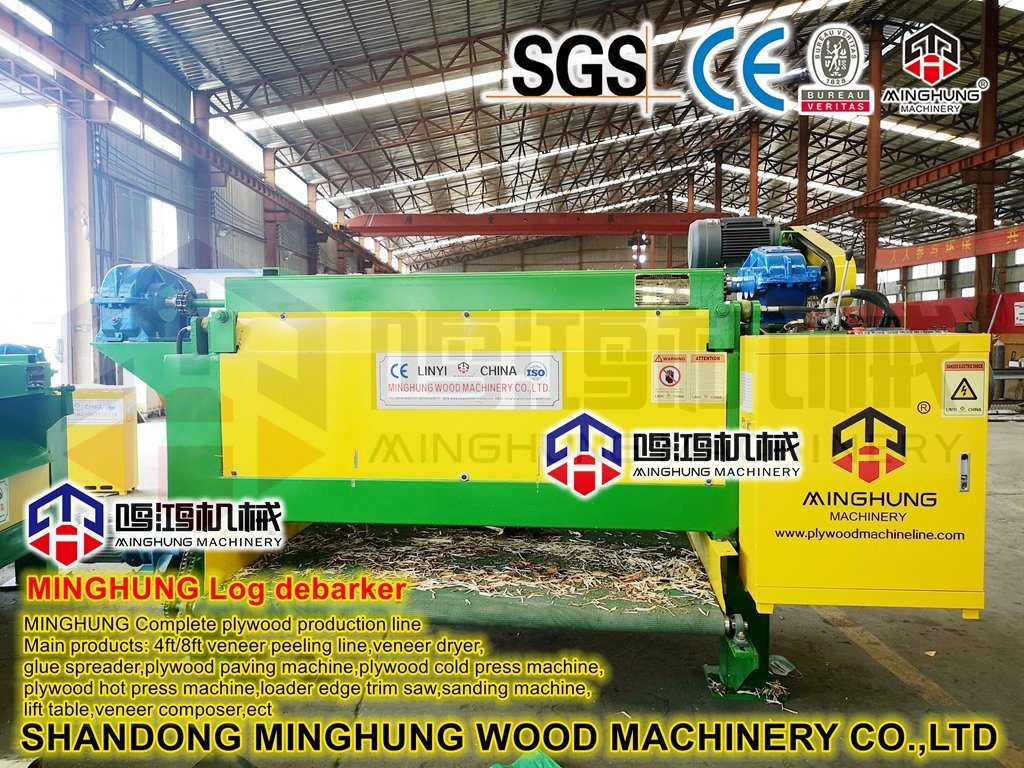 Holzentrindungsmaschine für Pelletanlage