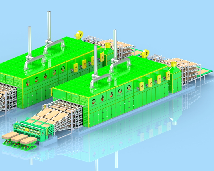 China Plywood Wood Based Panel Machinery: Kernfurnierwalzen-Netztrocknungsmaschinen für die Produktionslinie zur Kernfurnierherstellung