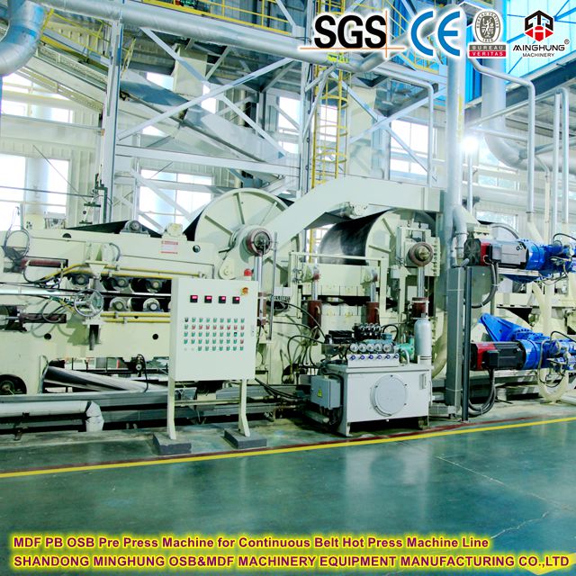 MDF PB OSB Pre -Press -Maschine f&uuml;r kontinuierliche G&uuml;rtel Hot Press Machine Linie
