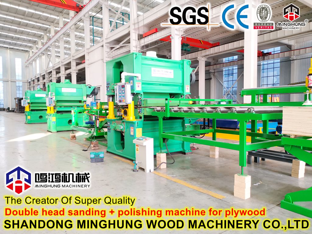 MINGHUNG Doppelkopf -Schleiferpoliermaschine für Sperrholz