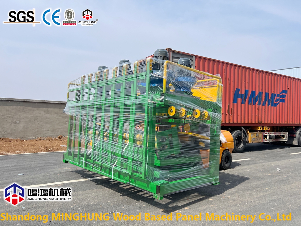 Lieferung mit Furnierstaplern