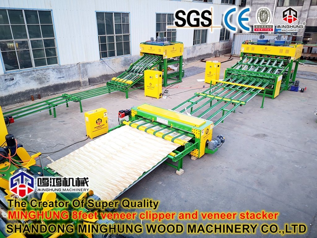 Sperrholz-Furnier-Produktionslinie Holzschälmaschine