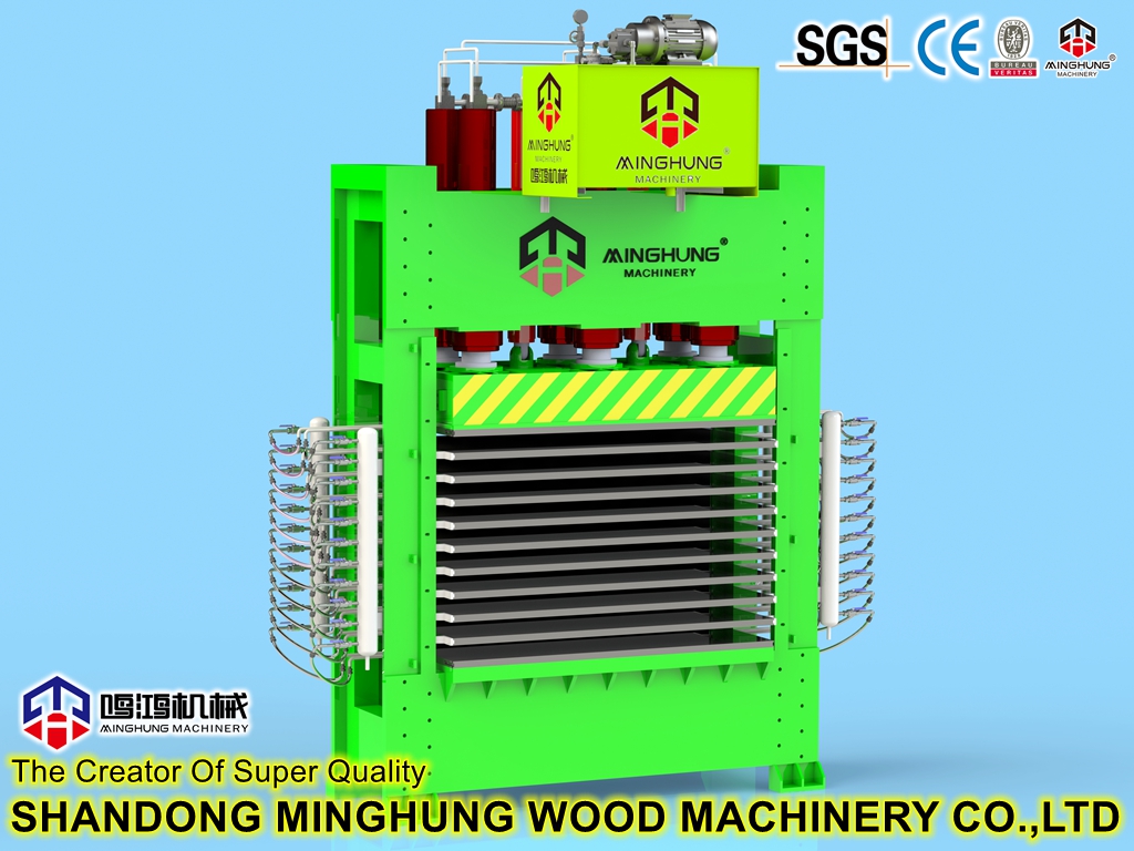 Hydraulische Heißpressmaschine für die Herstellung von Holzplatten