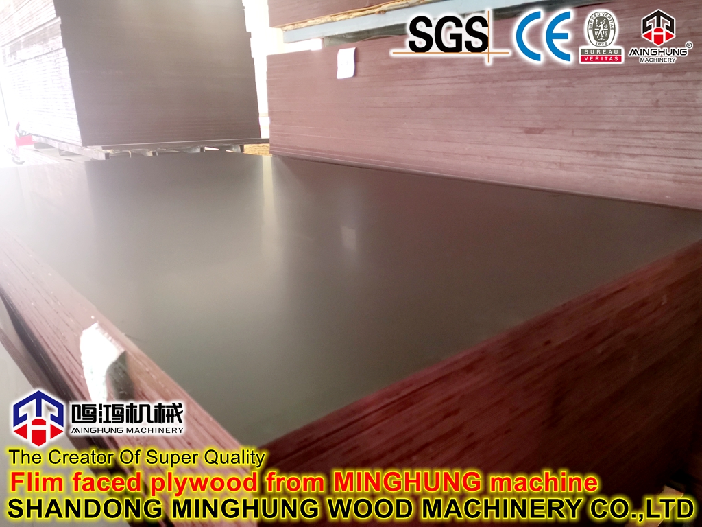 Mit Melamin impr&auml;gnierte Folienpapier-Furnier-Holzwerkstoffplattenmaschine