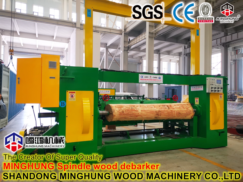 CNC-Sperrholzverarbeitungsmaschinen: Rundholz-Furnierschälmaschine, Spindelkern-Furnierschälmaschine