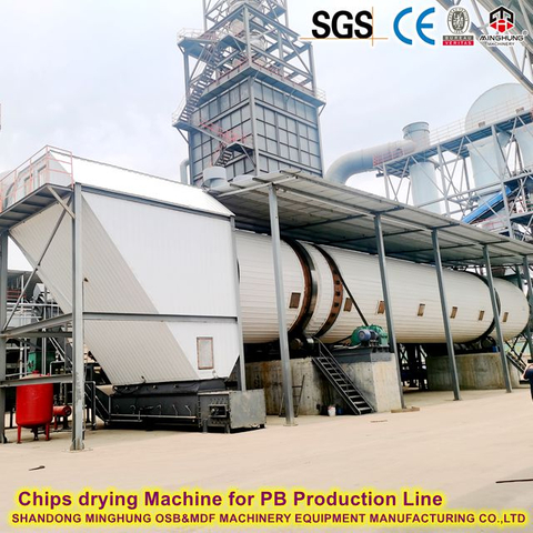 Anpassbare Größe OSB -Produktionsleitungsdicke 9/18/22 mm täglicher Ausgang 1000 m³