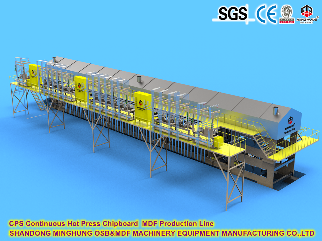 CPS kontinuierliche Hot Press Spanplatte Produktionslinie 