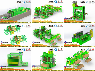 Holzbearbeitungsmaschine/Sperrholz-Produktionslinie: Stammentrindungsmaschine, Furnierschälmaschine, Heißpresse, Kantenanleimmaschine