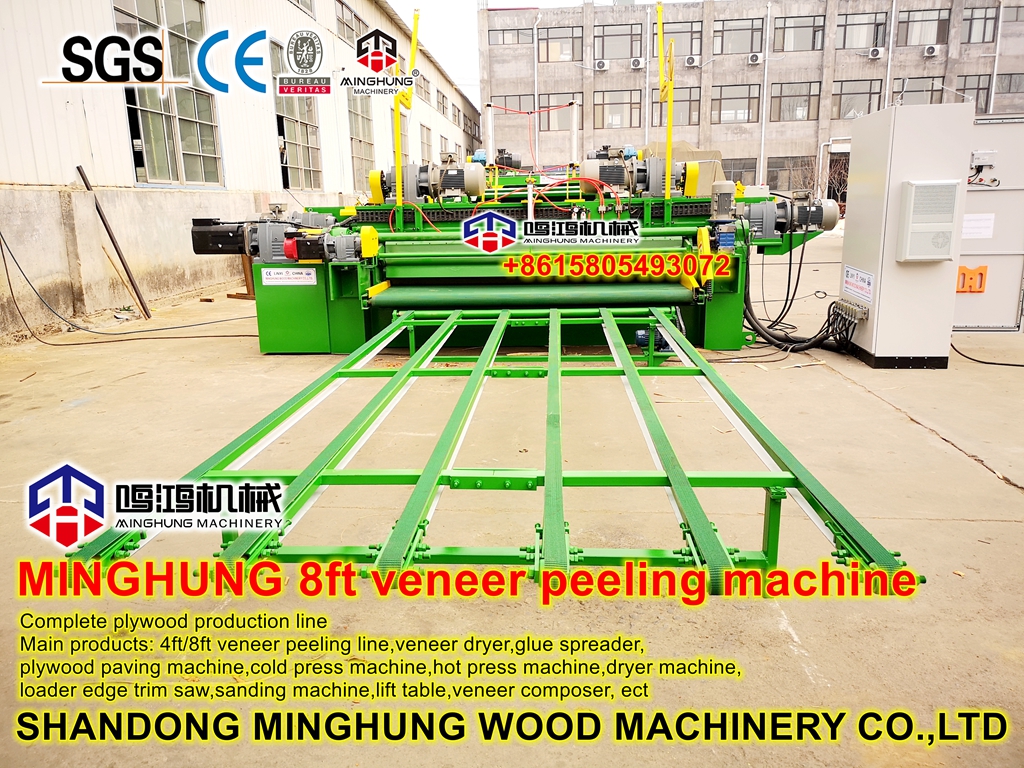 8 Fu&szlig; Furnierdrehmaschine