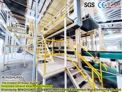 MDF-/HDF-/OSB-Spanplatten-Produktionslinie für OSB-Herstellungsmaschine 4X8FT, 60000 cbm