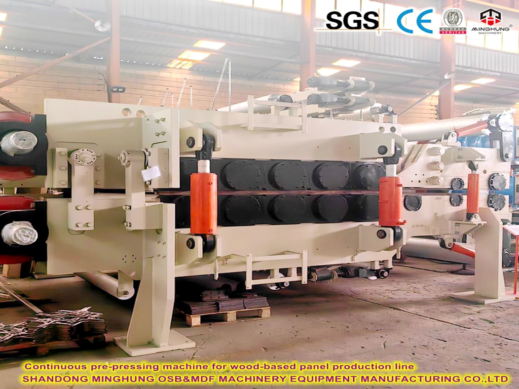 Kontinuierliche Vordrückungsmaschine für Spanplattenholzbasis-Panel-Panel-Produktionslinie