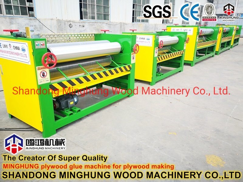 Holzbearbeitungsmaschine zur Herstellung von Sperrholz Leimauftragmaschine