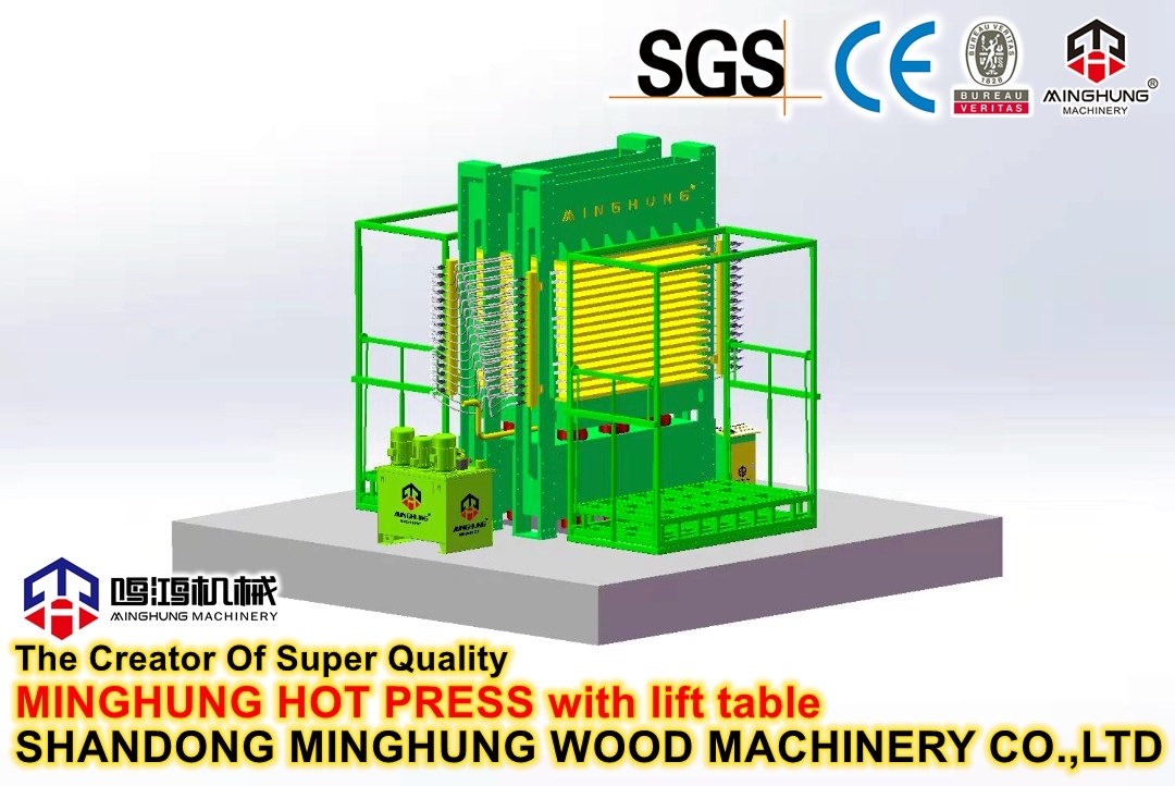 Face Furnier-Heißpressmaschine für die Sperrholzherstellungsmaschine