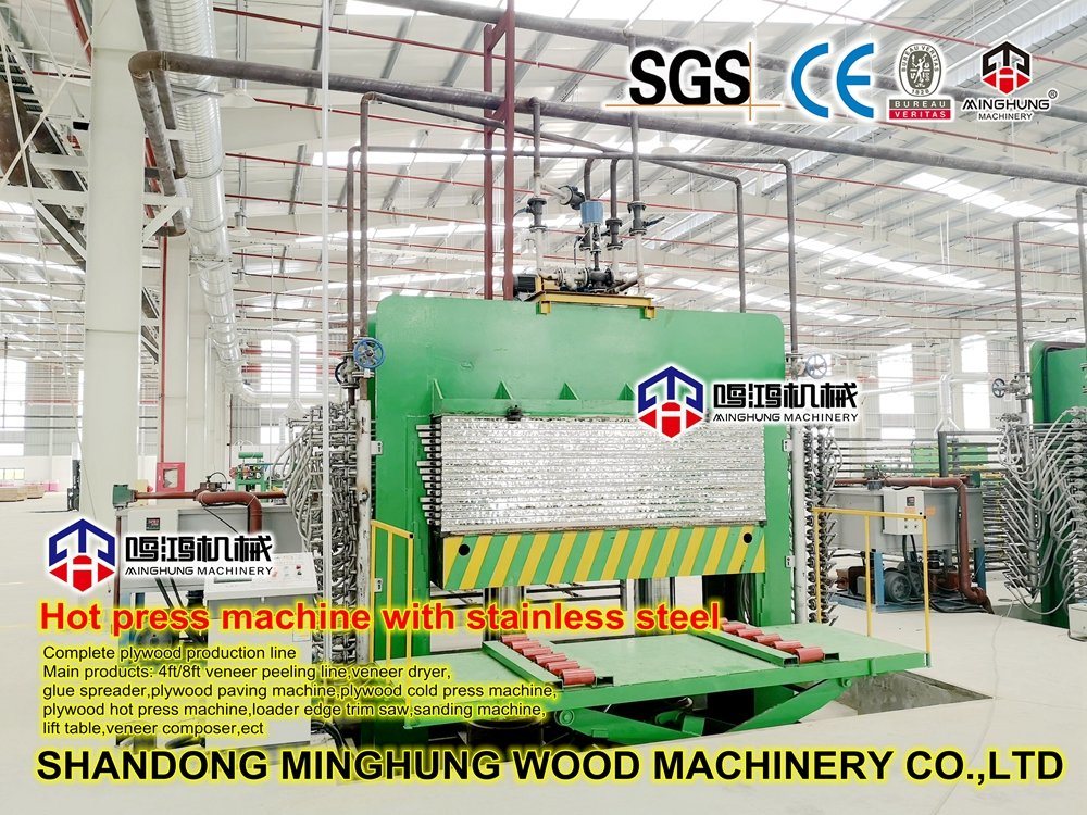 China-Sperrholz-Produktion, die Maschinenlinie herstellt