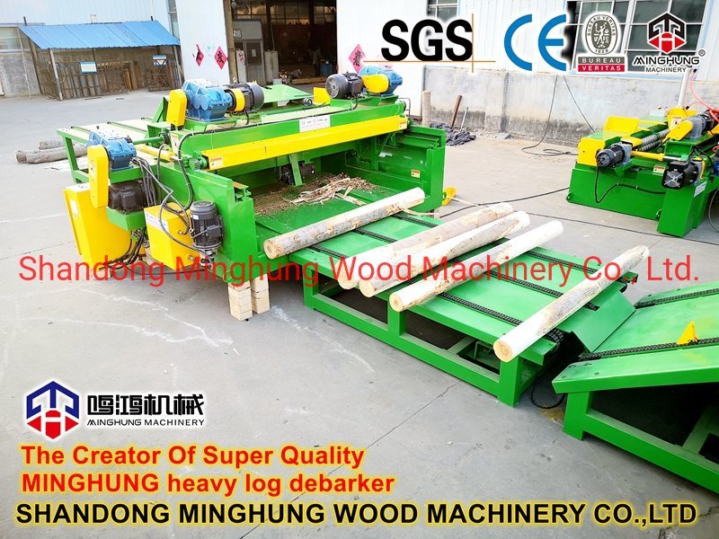 Holzrundungs-Entrindungsmaschine für die Furnierherstellung