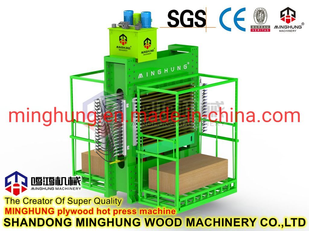 Hydraulische Heißpressmaschine für Holzbearbeitungsmaschinen für Sperrholzfurniere