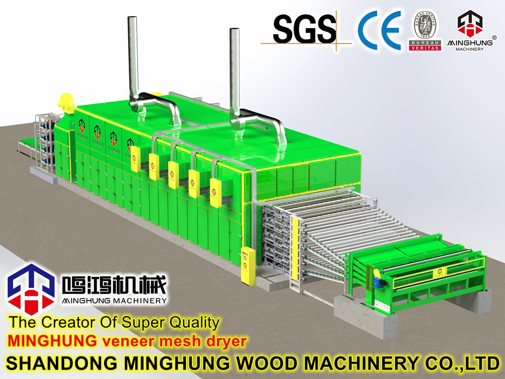 Sperrholzwalzentrocknungsmaschine für die Furniersperrholzproduktion