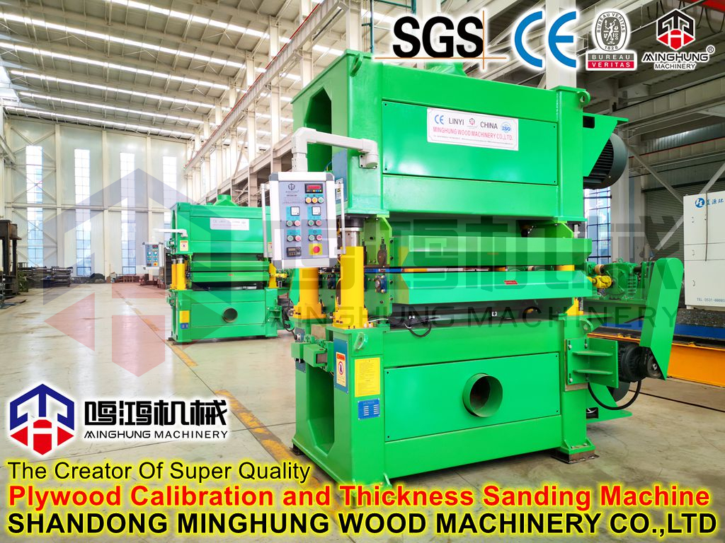 Schwere doppelseitige Sperrholz-Kalibriermaschine von Minghung Machinery 