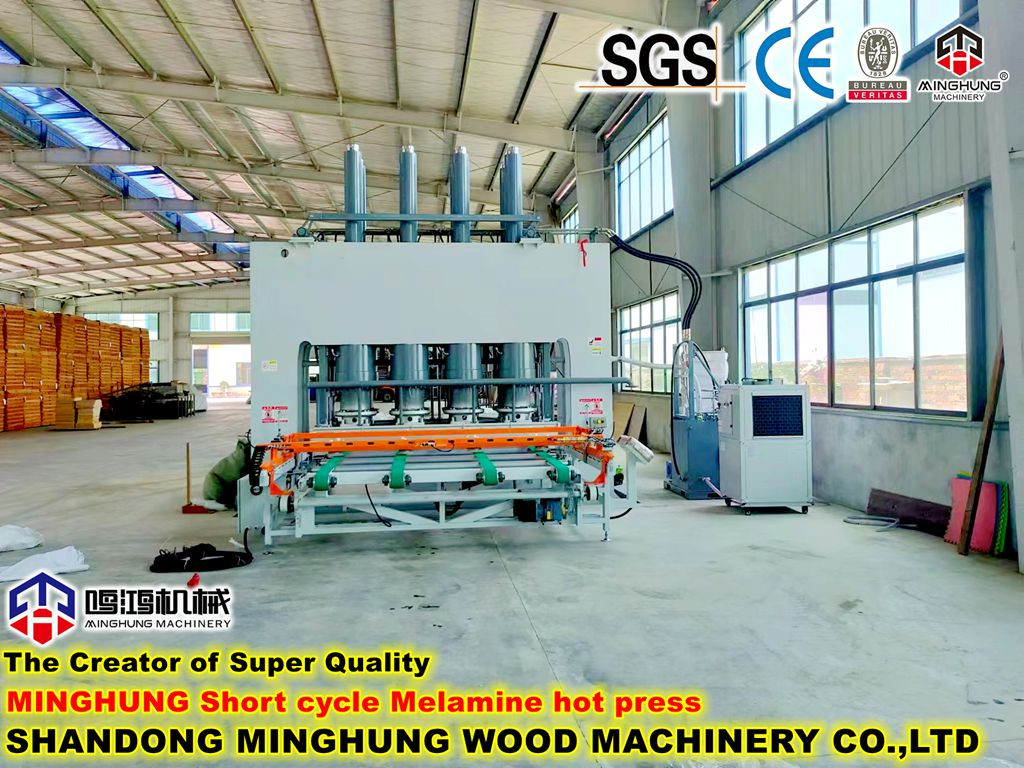 Melamin-Hei&szlig;presse mit kurzem Zyklus