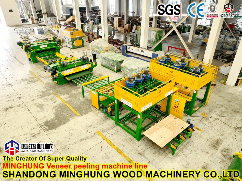 2700 mm Holzdrehmaschine Furnierschälmaschinenlinie für Hartholz
