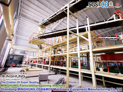 Häcksler/Trockner/Leimischer mit perfekter Leistung: MDF-/OSB-/Spanplatten-Produktionslinienmaschine