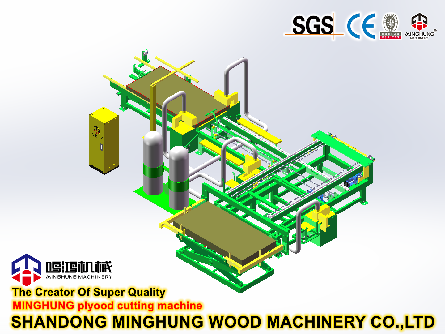Automatische CNC-Sperrholz-Kantenbesäumsäge