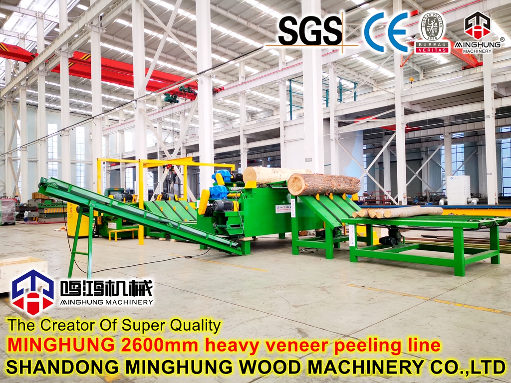 MINGHUNG 2600 mm schwere Furnierschällinie