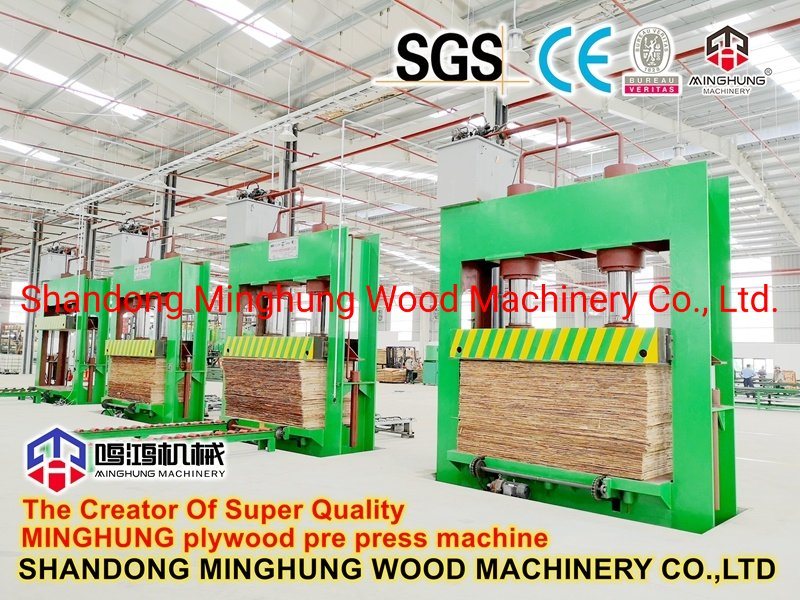 China Holzbearbeitungs-Sperrholz-Furnier-Kaltpressmaschine