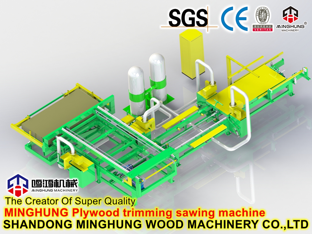 Sperrholz-Besäumsägemaschine